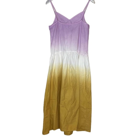 All Saints Caro Dip Dye Sleeveless Midi Dress Size 2 NWT - Picture 3 of 5